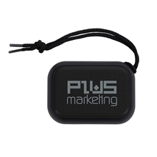 aerial view a black travel - size water - resistant bluetooth(r) speaker, image 1 of 5