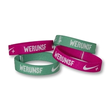 a white elastic hair band (not headband)