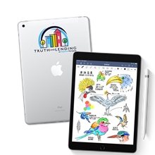 aerial view a group of custom ipad 9th gen (latest model), image 1 of 6