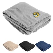 a group of sinclair soft knit throw blanket