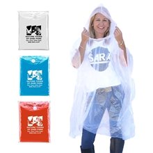a group of disposable rain poncho