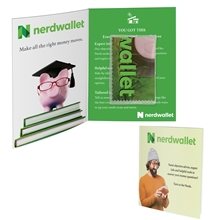 a group of greeting card with microfiber + pvc pouch