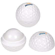 a group of golf ball shaped lip balm with spf 15