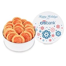 aerial view a group of fresh beginnings gourmet sugar cookie tin, image 1 of 8