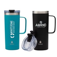 a group of manna(tm) tahoe 20 oz vacuum insulated camping mug
