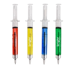 a assorted novelty injection pen with side retract mechanism