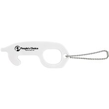 a group of acrylic no touch tool with keychain