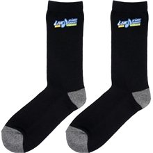 a group of high black polyester sock
