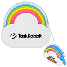 a group of rainbow sticky note dispenser