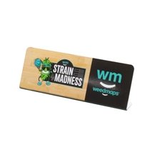 a custom counter display sign 7w x 2.5h