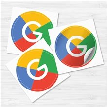 a group of 3 x 3 circle sticker