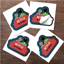 a group of 3 x 3 kiss cut stickers