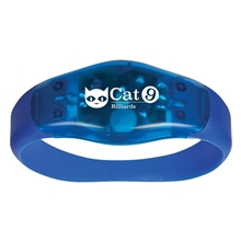 aerial view a blue with blue band safety light wristband, image 1 of 2