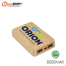 a group of eden green bamboo wireless power bank 5000
