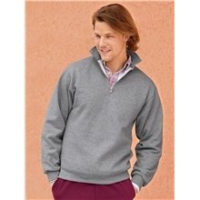a group of jerzees(r) super sweats(r) nublend(r) - 1/4- zip sweatshirt with cadet collar