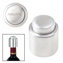 a group of stainless steel vacuum wine stopper
