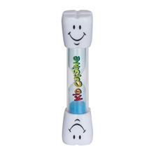 aerial view a blue smile two minute brushing sand timer, image 1 of 2