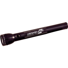 a black maglite flashlight