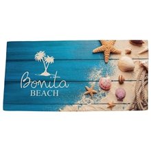 a group of boardwalk full - color 30 x 60 microfiber beach mat blanket / towel