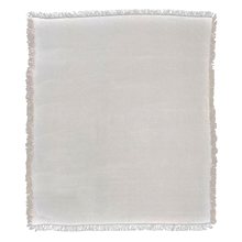 aerial view a white 48 x 60 full color throw blanket, image 1 of 3