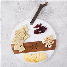 aerial view a group of calacatta charcuterie board, image 1 of 4