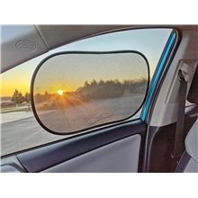 aerial view a group of umbra 4- piece car sun shade, image 1 of 2