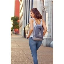 a group of bordeaux polycanvas string backpack by taroko (tm)