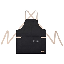 aerial view a black la cuisine prep apron, image 1 of 10