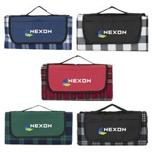 a group of plaid picnic blanket