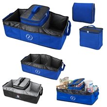 aerial view a group of polyester 2- in -2 trunk organizer cooler 12 x 10, image 1 of 2