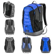 aerial view a group of basecamp ascent laptop backpack, image 1 of 2