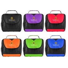 a group of center divider lunch bag