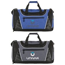a group of heathered two - tone gym duffel bag