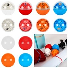 aerial view a group of playful office rubber band ball, image 1 of 2