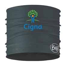 aerial view a black buff coolnet uv+ multifunctional headband, image 1 of 2