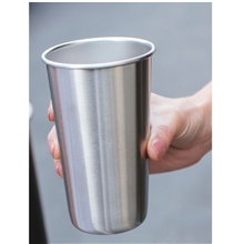 a group of 16 oz ss pint - stainless steel
