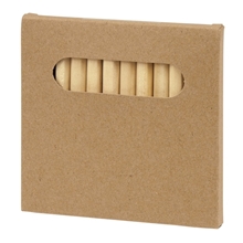 aerial view a group of 12- piece colored pencil set, image 1 of 5