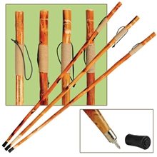 55 Wooden Hiking / Walking Stick with Rope - Wrapped Grip