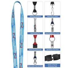 aerial view a group of good value(tm) 1/2 fine print lanyard, image 1 of 17