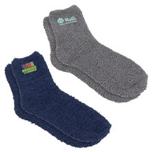 aerial view a group of bewell(tm) ultra - soft fleece cozy comfort socks set, image 1 of 2
