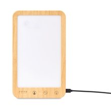 aerial view a bamboo happy daylight desk lamp, image 1 of 4