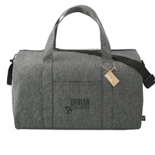 aerial view a graphite vila recycled executive duffle bag, image 1 of 10