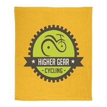 aerial view a athletic gold budget rally towel - 14 x 17, image 1 of 2