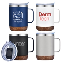 a group of cork bottom ozark 14 oz vacuum insulated tumbler mug