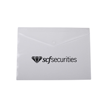 aerial view a white letter - size document envelope, image 1 of 2