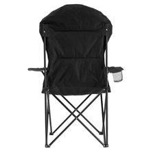 aerial view a black hampton xl folding outdoor camping chair, image 1 of 5