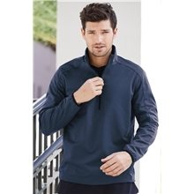 a group of port authority(r) active 1/2- zip soft shell jacket
