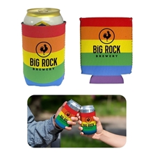a rainbow rainbow can cooler