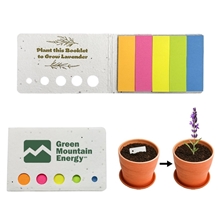 a white plantable seed paper note holder