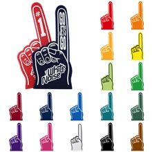a group of 18 giant foam number one finger